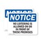 Signmission No Loitering Is Allowed On Or In Front Of OSHA Notice Sign, Plastic, 14in W x 10in L, 2PK OS-2PACK-NS-P-1014-L-14689 - alternate 1